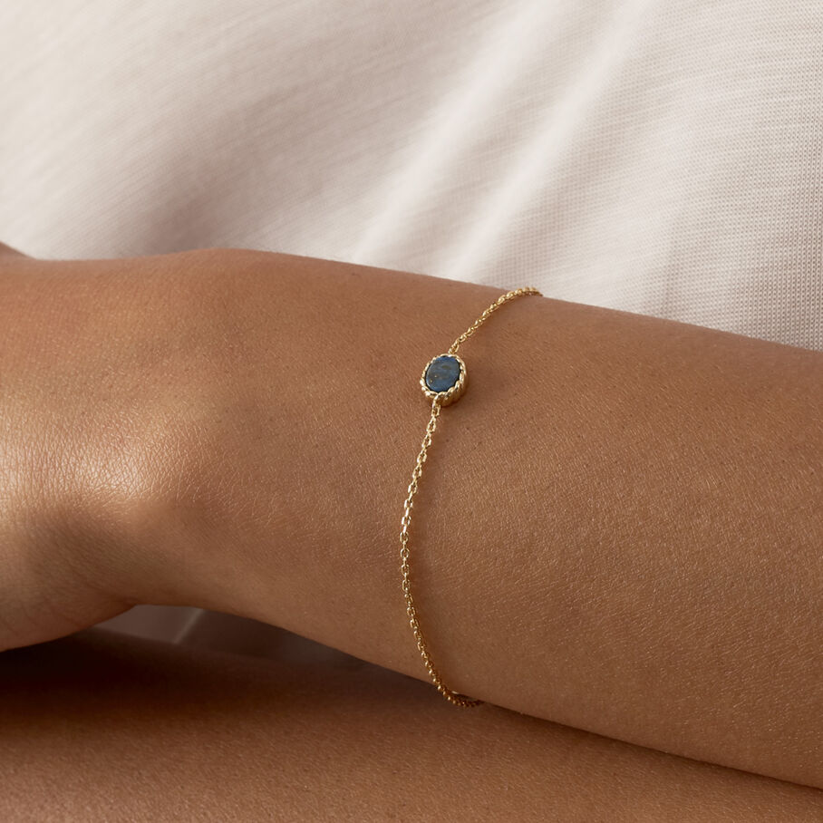 Bracelet souple ATMA - Lapis/ bleu - Bracelets  | Agatha