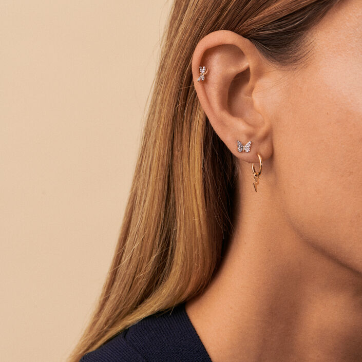 Piercing puce TINY - Doré / Gun - Piercings  | Agatha