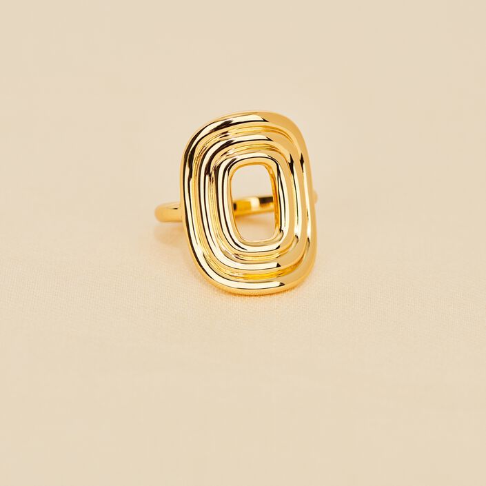 Bague large SOUL - Doré - Bagues  | Agatha
