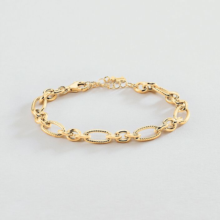 Bracelet Vintage Doré Flexible - Bijou Occasion, Couleur Or, Style Rétro, Pour Un Look Bohème