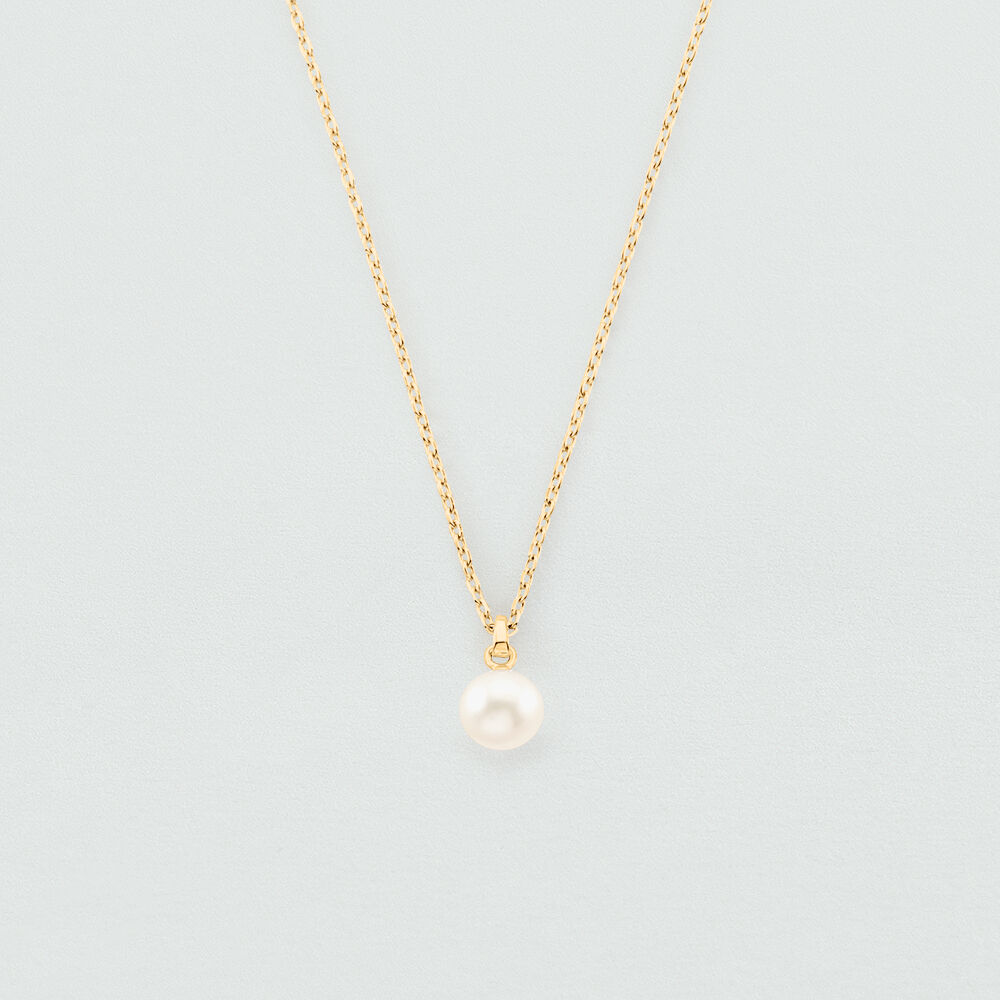 Collier ras du cou PERLYS - Perle / Doré - Colliers fantaisie  | Agatha