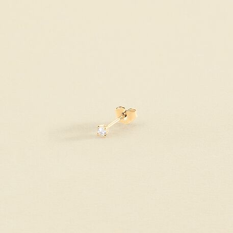 Piercing puce MINI - Cristal / Doré - Piercings  | Agatha