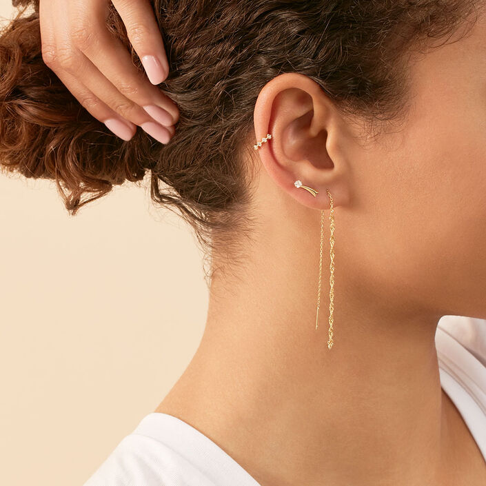 Piercing ear cuff OFEE - Cristal / Doré - Piercings  | Agatha