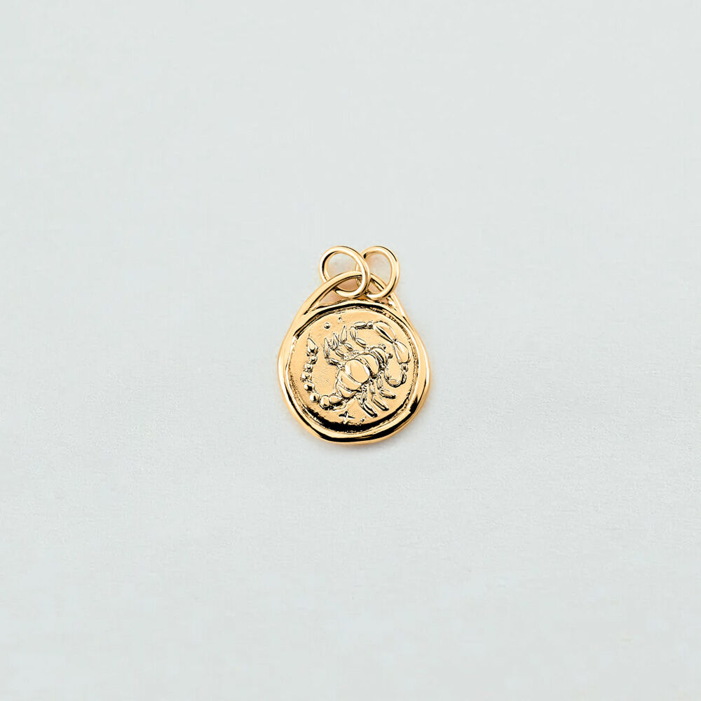 Pendentif SCORPION ZODIAQUE - Doré - Bijoux sans pierre  | Agatha