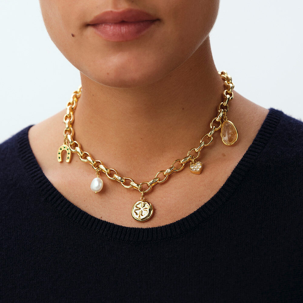Collier ras du cou CHARMS - Multicolore / Doré - Colliers ras du cou  | Agatha