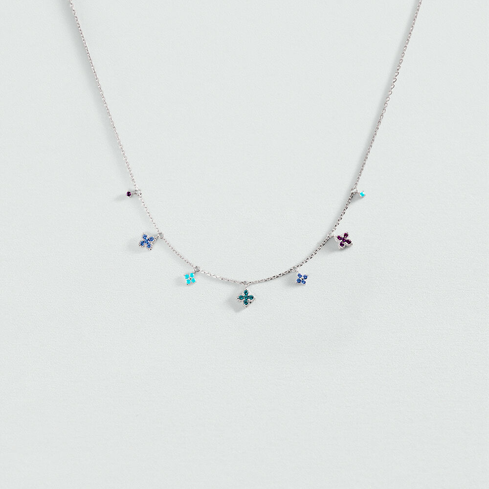 Collier ras du cou BELOVED - Multicolore / Argent&eacute; - Colliers ras du cou  | Agatha