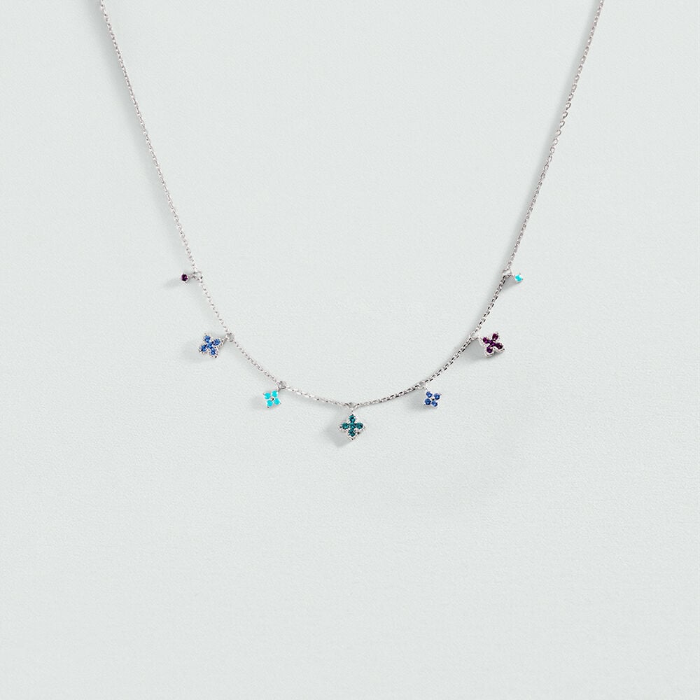 Collier ras du cou BELOVED - Multicolore / Argent&eacute; - Colliers ras du cou  | Agatha