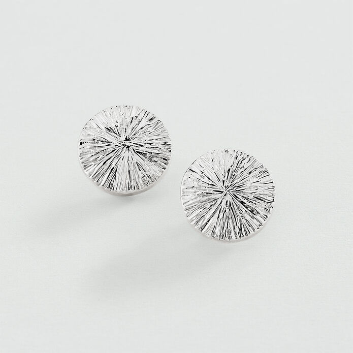Boucles D'oreilles Clips Vintage Argentées – Strass Jaune, Légères, Fantaisie