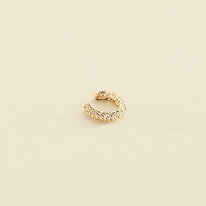 Piercing ear cuff PAVE - Cristal / Doré - Piercings  | Agatha