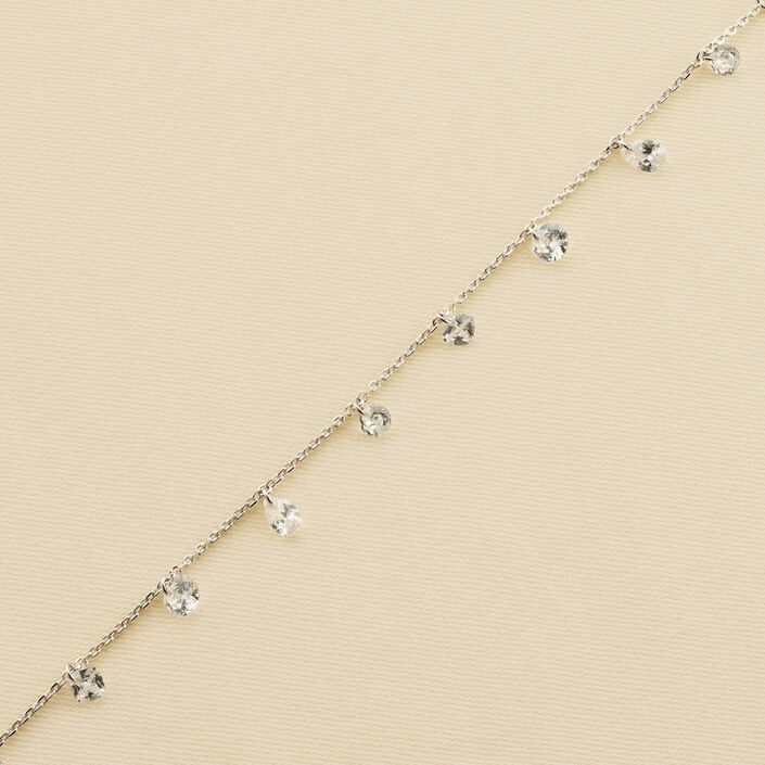 Bracelet souple PETILLE - Cristal / Argenté - Bracelets  | Agatha