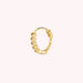 Piercing créole SHINY - Cristal / Doré - Piercings  | Agatha