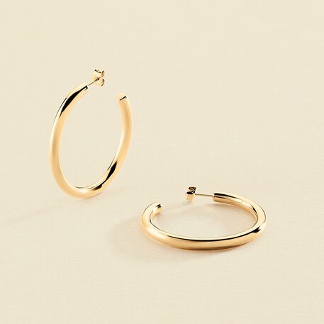 Créoles GIPSY - Doré - Boucles d'oreilles  | Agatha