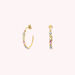 Créoles ARCO - Multicolore / Doré - Boucles d'oreilles  | Agatha