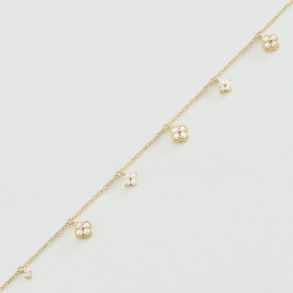 Bracelet Souple 'Ronde De Fillette' En Métal Doré - Longueur 18.5 Cm - Occasion Bon état