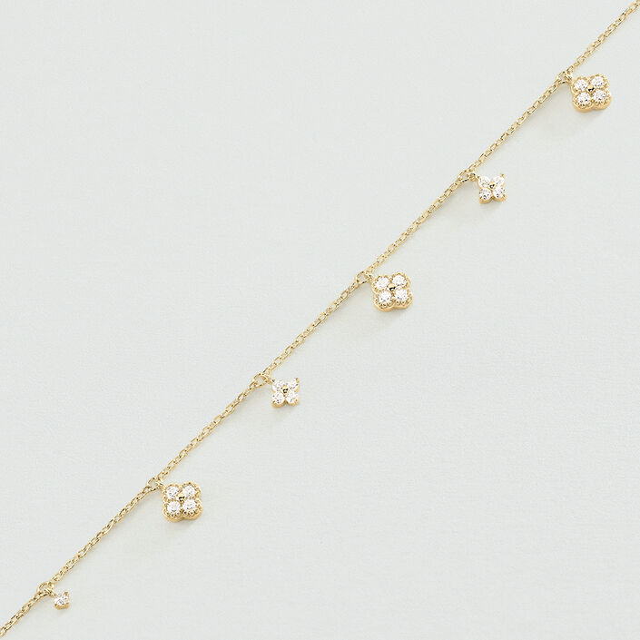 Bracelet souple BELOVED - Cristal / Doré - Bracelets  | Agatha