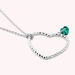 Collier mi-long BEGUIN - Vert / Argenté - Colliers  | Agatha