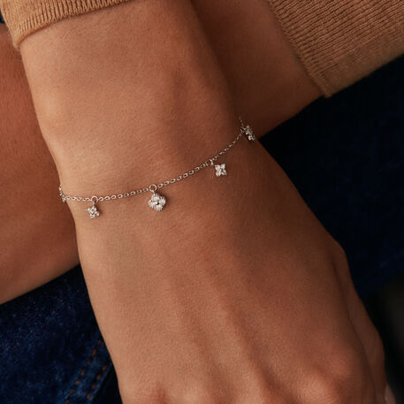 Bracelet souple BELOVED - Cristal / Argenté - Bracelets  | Agatha