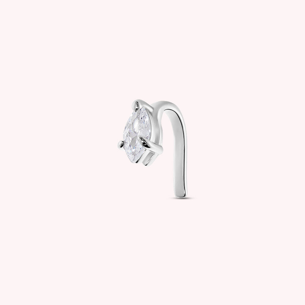 Piercing ear cuff SNAKY - Cristal / Argenté - Outlet  | Agatha