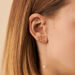 Piercing puce PERCEE - Cristal / Doré - Piercings  | Agatha
