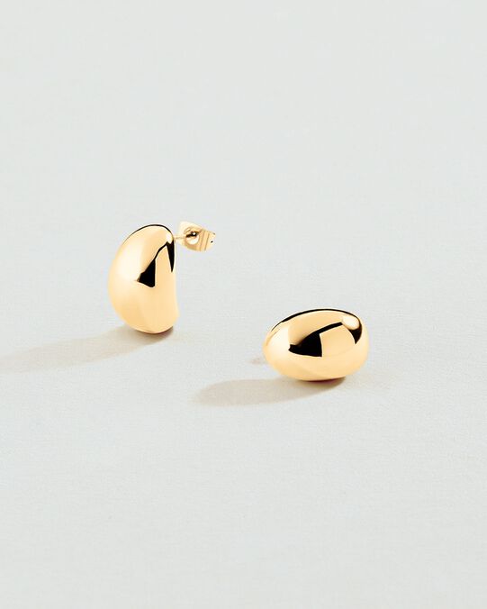 Créoles LEA - Doré - Boucles d'oreilles puces  | Agatha Créoles LEA - Doré - Boucles d'oreilles puces  | Agatha