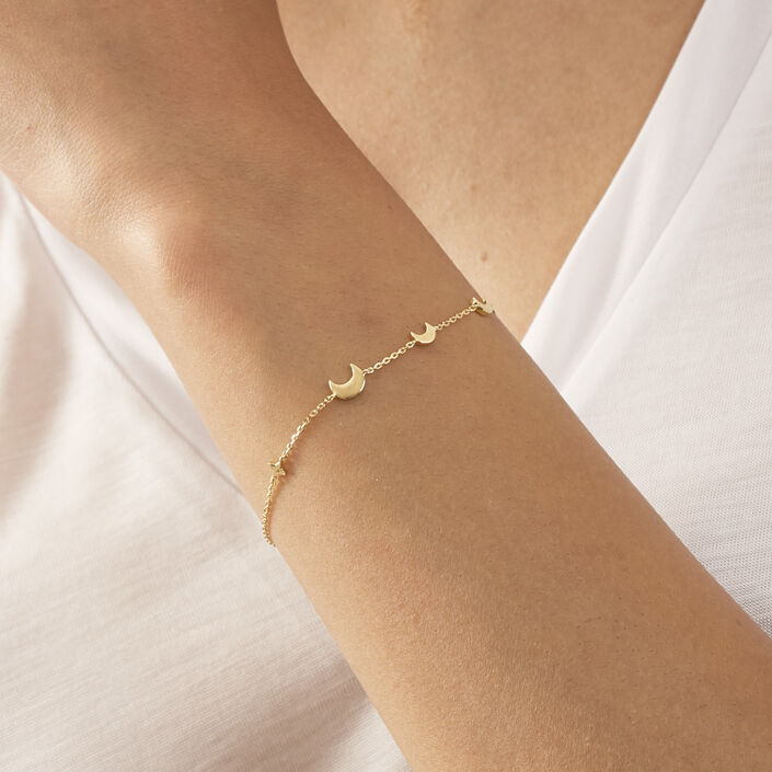Bracelet souple LUNAISON - Doré - Bracelets  | Agatha