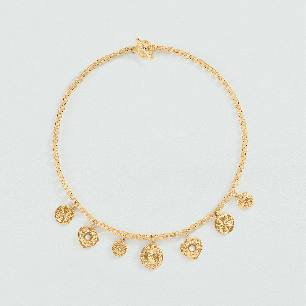 Collier ras du cou PONT DES ARTS - Doré / Blanc - Colliers ras du cou  | Agatha Collier ras du cou PONT DES ARTS - Doré / Blanc - Colliers ras du cou  | Agatha