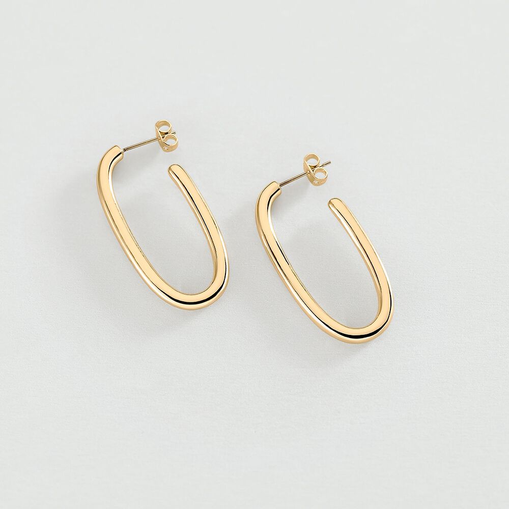 Boucles d'oreilles laiton doré - Carmen