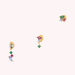 Piercing puce AMAS - Multicolore / Doré - Piercings  | Agatha