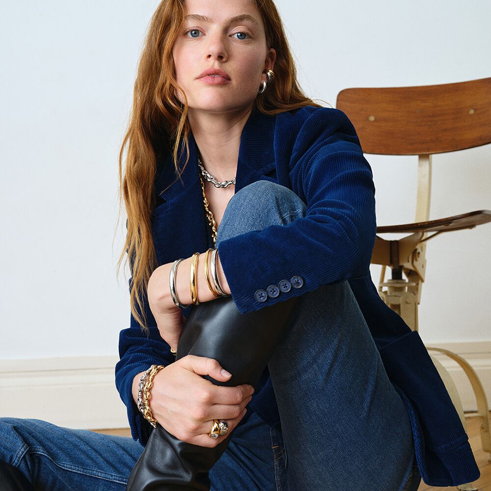 Jonc LEO - Dor&eacute; - Bracelets fantaisie  | Agatha