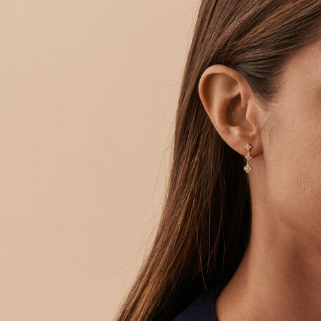 Boucles d'oreilles pendantes BELOVED - Cristal / Doré - Boucles d'oreilles  | Agatha