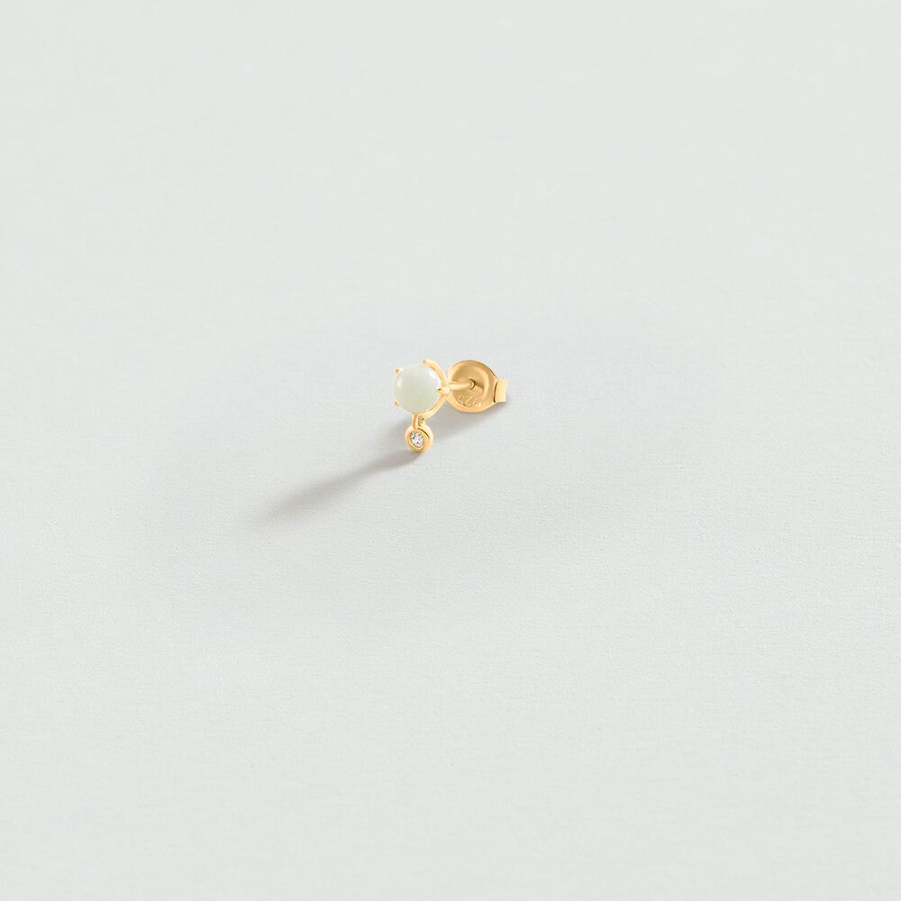 Piercing puce STONES - Amazonite - Argent v&eacute;ritable  | Agatha