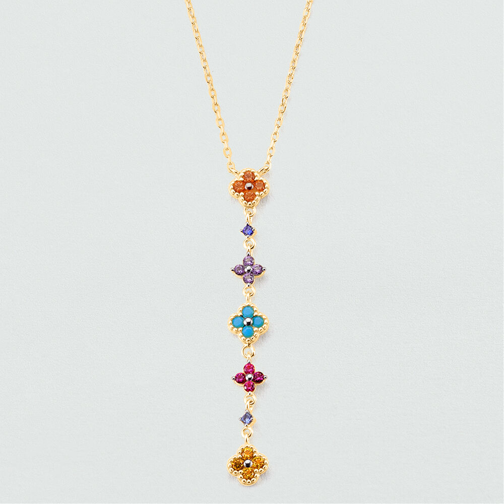 Collier ras du cou BELOVED - Multicolore / Doré - Colliers fantaisie  | Agatha