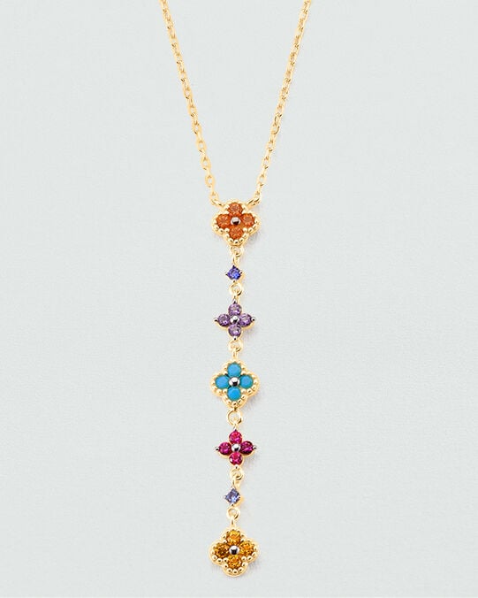 Coller et boucles d'orelles pendantes avec de fleurs séchées Coller et boucles d'orelles pendantes avec de fleurs séchées