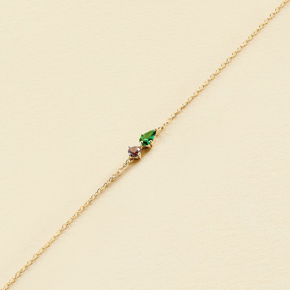 Bracelet souple ASTRE - Vert / Doré - Bracelets  | Agatha