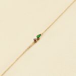 Bracelet souple ASTRE - Vert / Doré - Bracelets  | Agatha