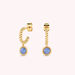 Créoles ALOHA - Amazonite - Boucles d'oreilles  | Agatha