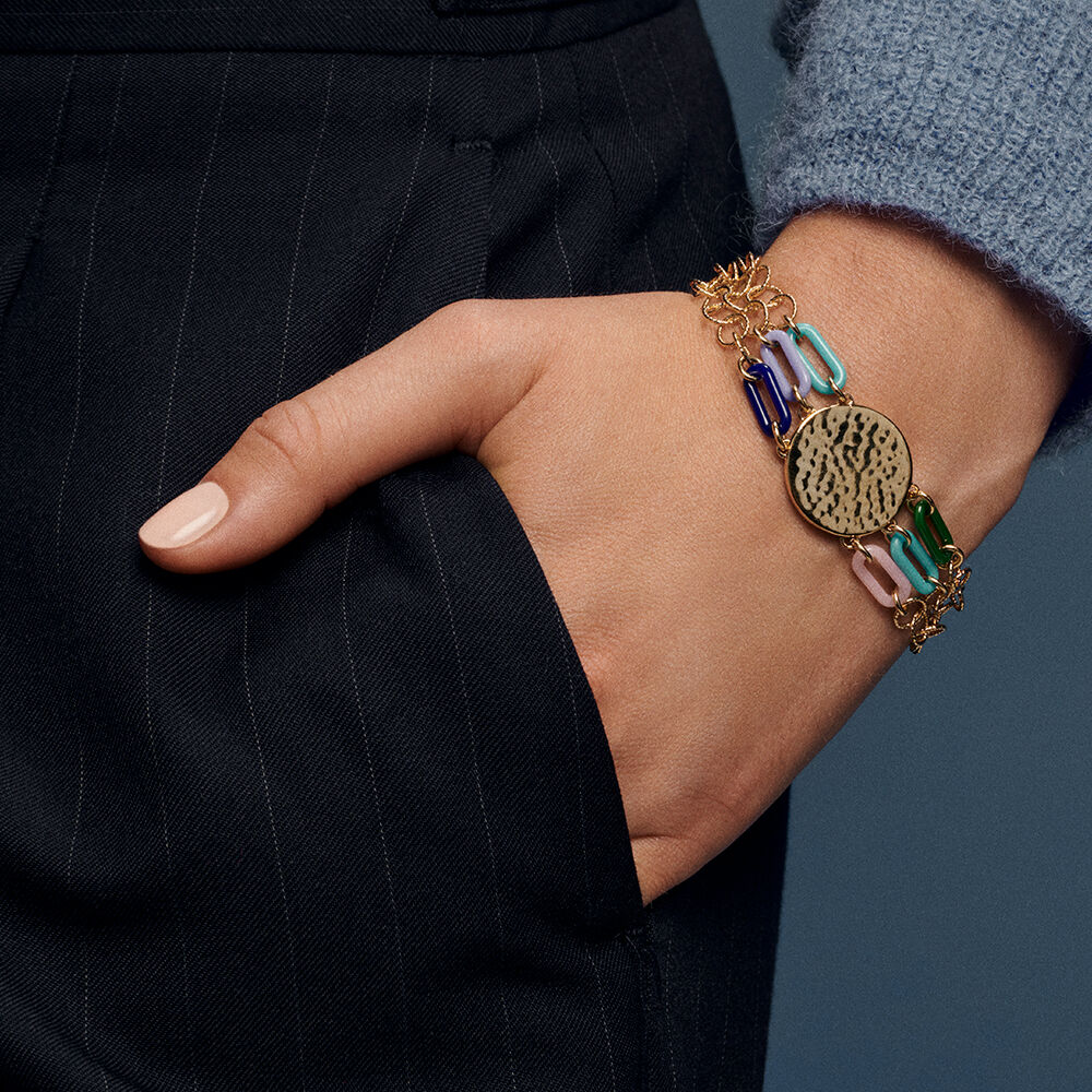 Bracelet souple YEYE Multicolore Dor 02451159 256 TU Agatha