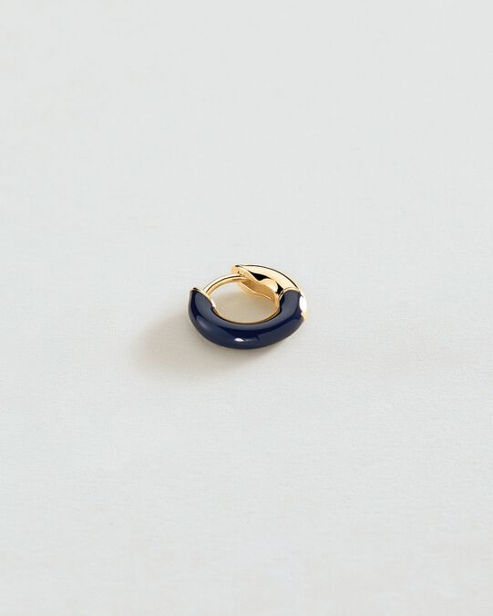 Piercing créole LEIANA - Bleu / Doré - Bijoux sans pierre  | Agatha Piercing créole LEIANA - Bleu / Doré - Bijoux sans pierre  | Agatha