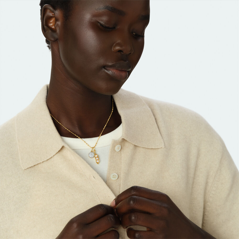 Pendentif BOULE PAV&Eacute;E - Cristal / Dor&eacute; - Nouveaut&eacute;s  | Agatha