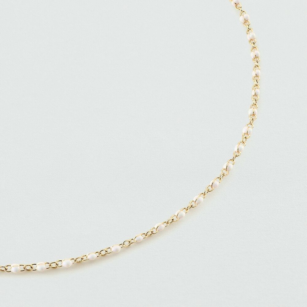 Collier ras du cou SMARTY - Blanc / Doré - Colliers fantaisie  | Agatha