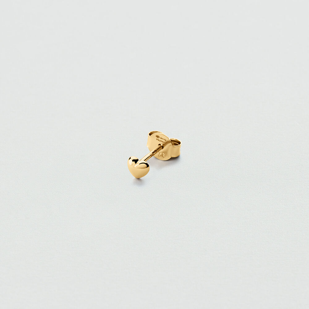Puce &agrave; l'unit&eacute; COEUR MIX & MATCH - Dor&eacute; - Boucles d'oreilles  | Agatha