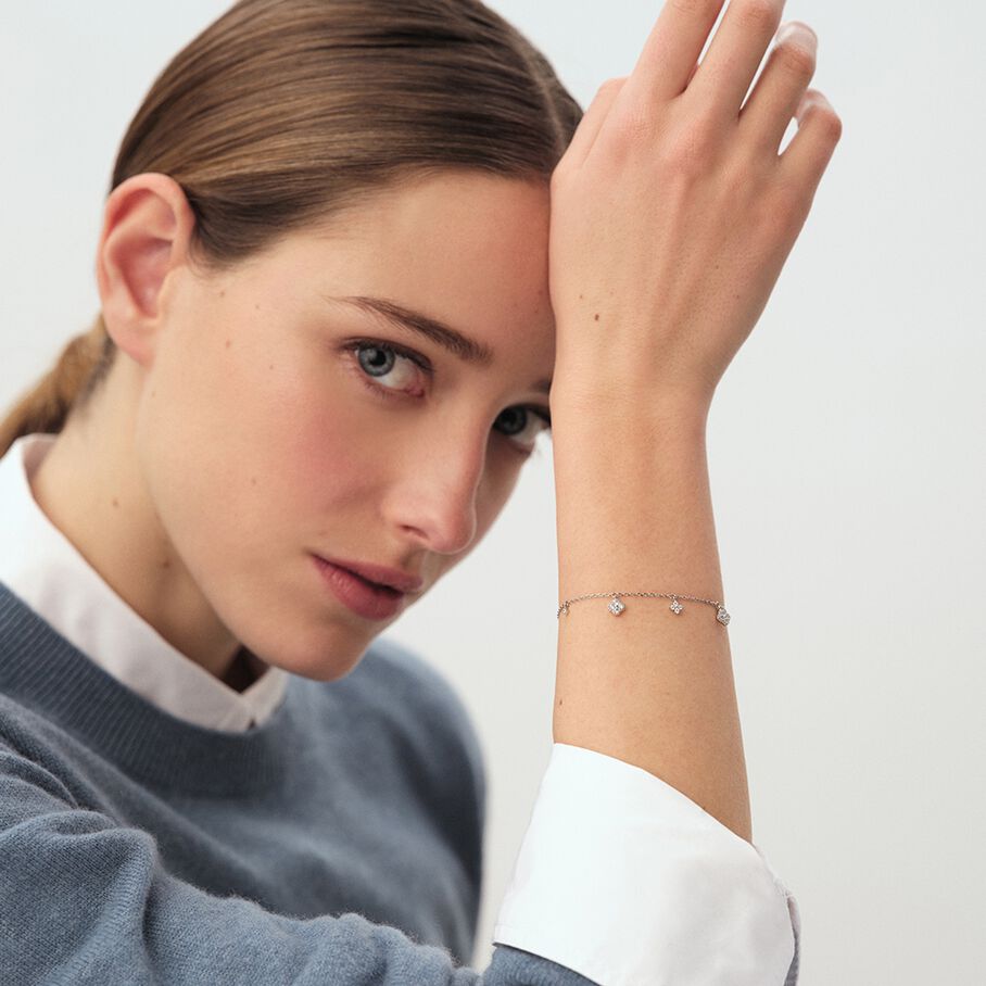 Bracelet souple BELOVED - Cristal / Argenté - Bracelets  | Agatha
