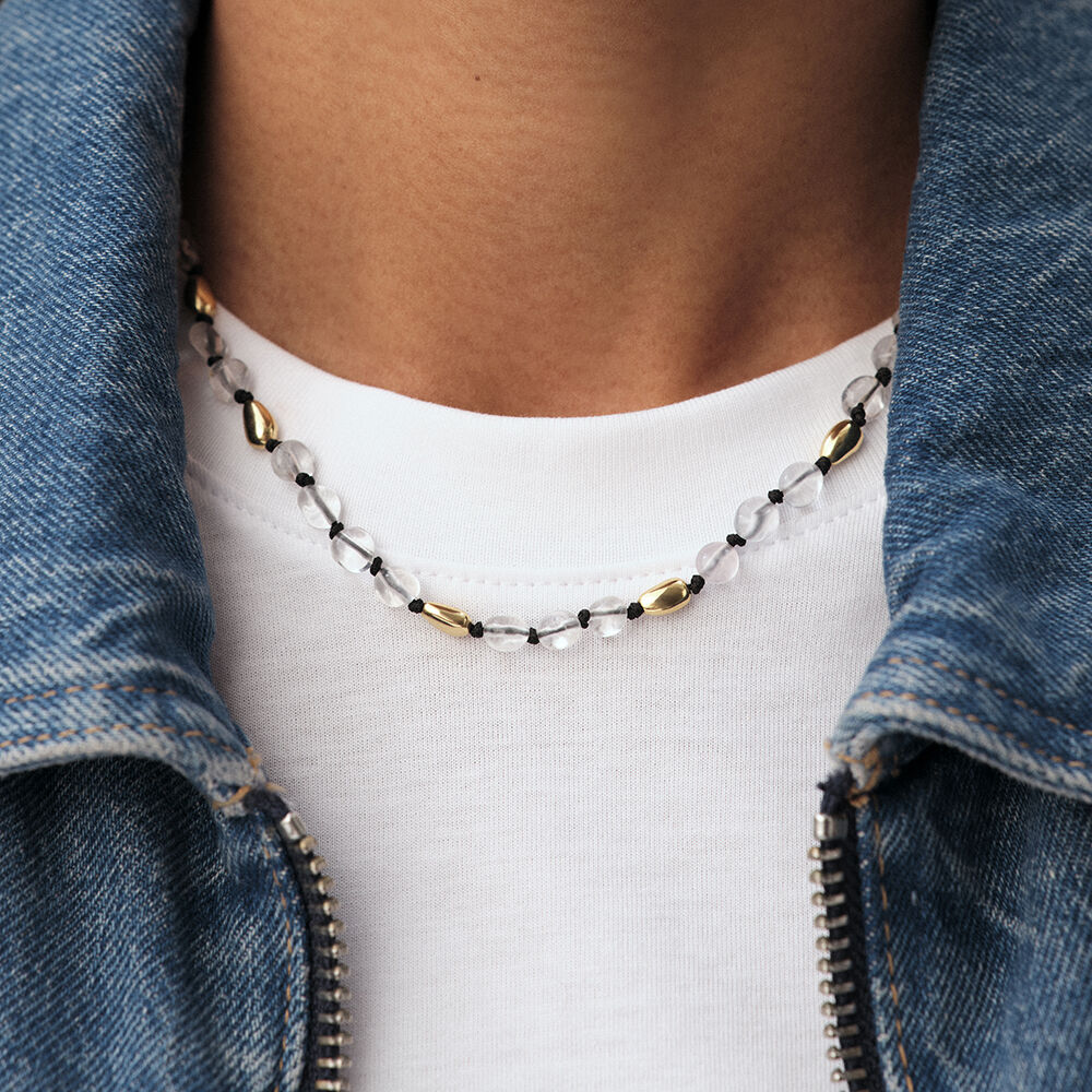 Collier ras du cou ODYSSEE - Noir / Dor&eacute; - Colliers ras du cou  | Agatha