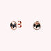 Boucles d'oreilles puces PIBLACK - Noir / Rose - Boucles d'oreilles puces  | Agatha