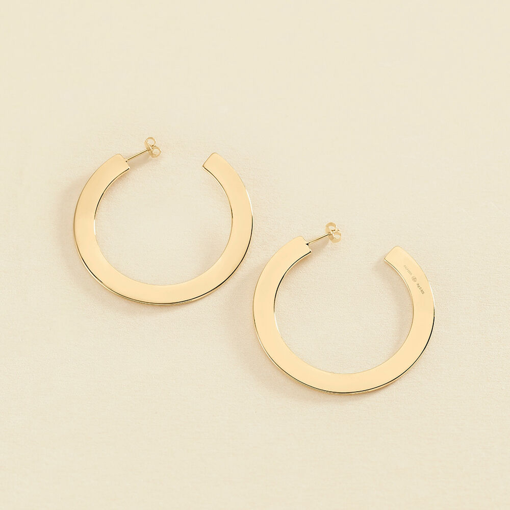 Créoles LINES - Doré - Boucles d'oreilles  | Agatha