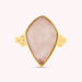Bague fine MOON - Quartz Rose - Bagues  | Agatha