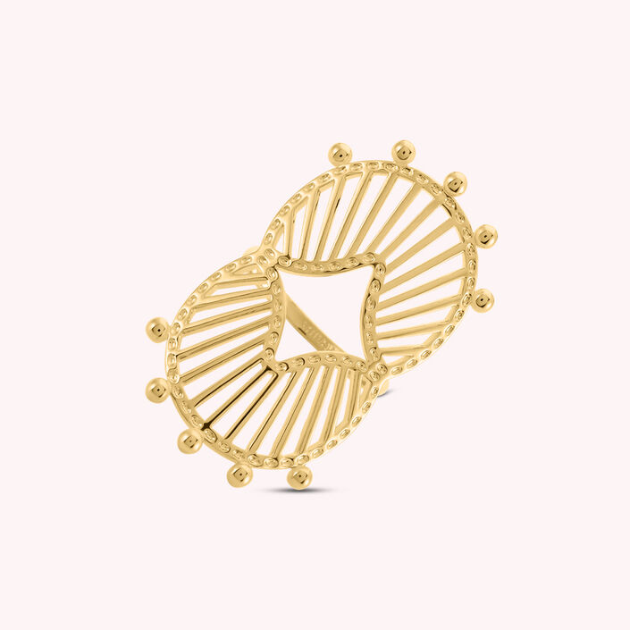 Bague large BOHEMIAN - Doré - Bagues  | Agatha