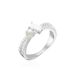 Bague fine GIOIA - Cristal / Argenté - Bagues  | Agatha