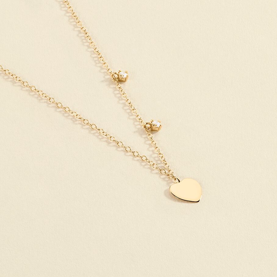 Collier ras du cou CORAZON - Cristal / Doré - Colliers  | Agatha
