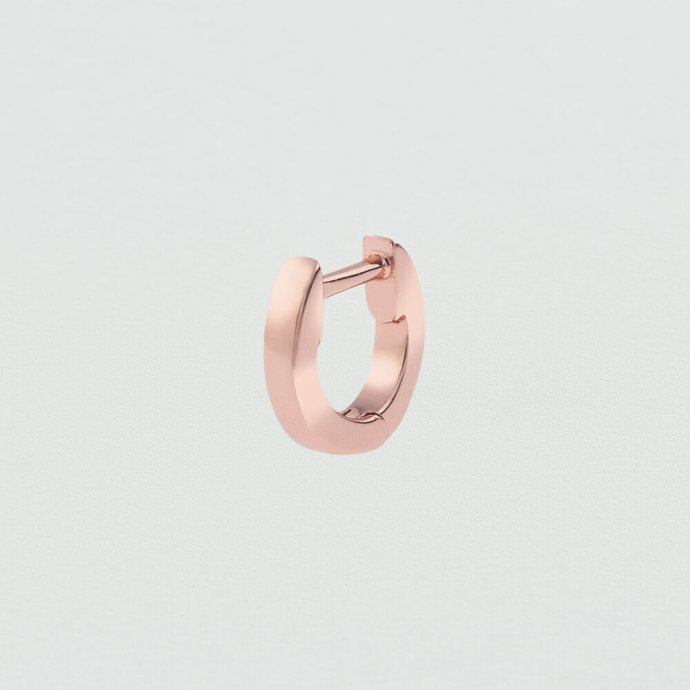 Piercing cr&eacute;ole CRIOLLA - Rose - Argent v&eacute;ritable  | Agatha